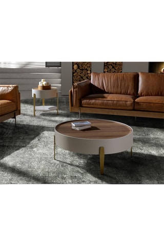 Tavolino in noce - 92 x 92 x 35 cm