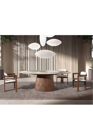 Tavolo da pranzo in marmo - 220 x 112 x 76 cm