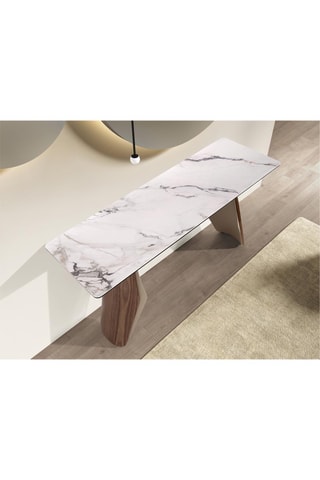 Console in porcellana e legno - 150 x 50 x 80 cm