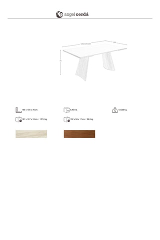 Tavolo entensibile in marmo - 180/260 x 100 x 76 cm