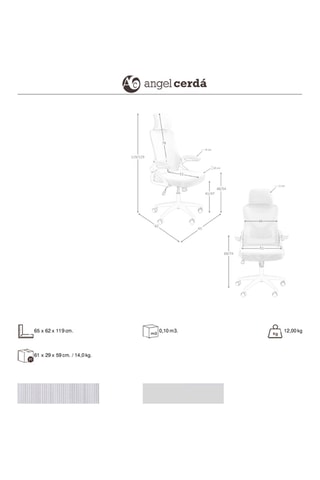 Sedia da ufficio girevole - Grigio chiaro