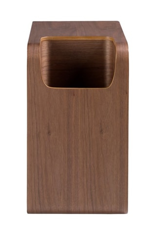 Tavolino - Neutro - Struttura in legno placcato noce - 60 x 45 x 35 cm
