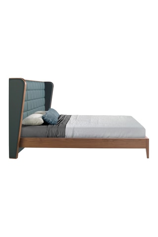 Letto in noce, pino e faggio - Area materasso 180 x 200 cm