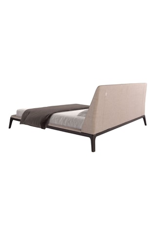 Letto - Pino e faggio - Naturale e nero - 180 x 200 cm