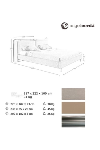 Letto -  Grigio