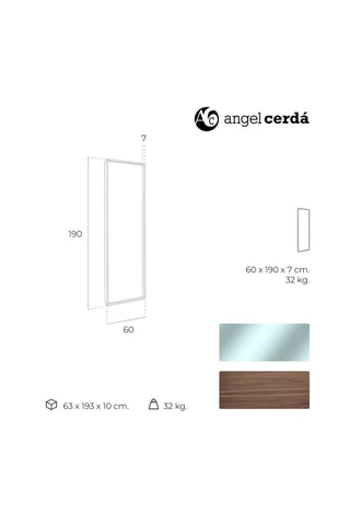 Specchio - 60 x 190 x 7 cm - Neutro