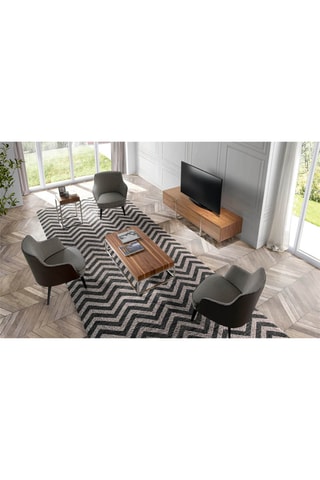 Mobile TV 2 ante in noce - 180 x 56 x 46 cm