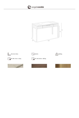 Scrivania - Effetto noce e bianco