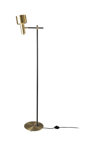 Lampada da terra LED - Nero e dorato - 40 W - 164 cm