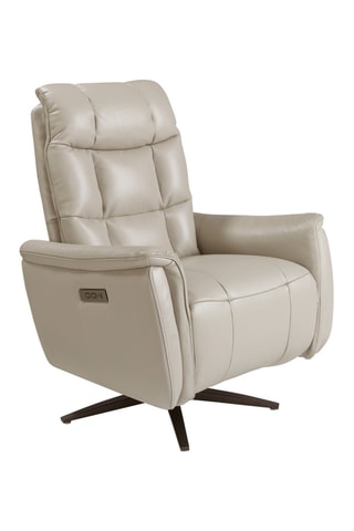 Poltrona - Crema - In pelle