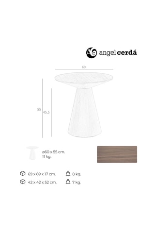 Tavolino in legno - 50 x 55 cm