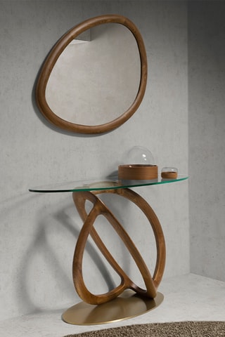 Specchio in legno - 95 x 75 x 3 cm - Neutro