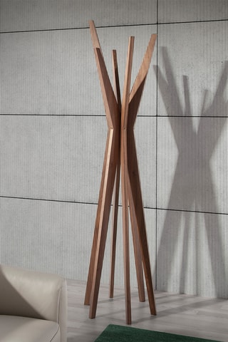 Attaccapanni - Neutro - Struttura in noce - 190 x 50 x 50 cm