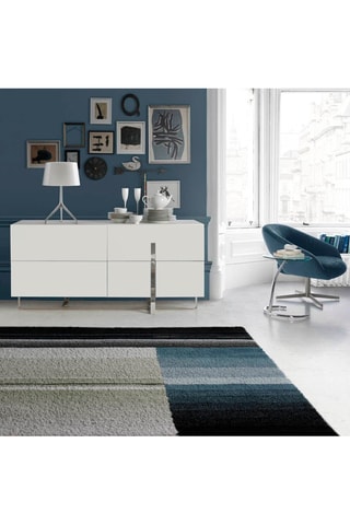 Credenza 4 cassetti - Bianco - 160 x 46 x 75 cm