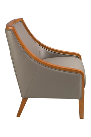Poltrona - Grigio e neutro - In pelle