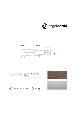 Mobile TV 1 anta - 238 x 53 x 51 cm