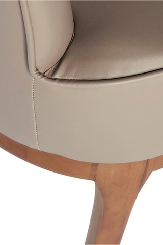 Poltrona - Taupe - In pelle