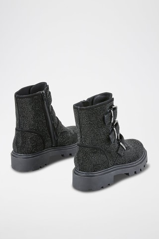 Nubuck Enkellaarzen - Zwart