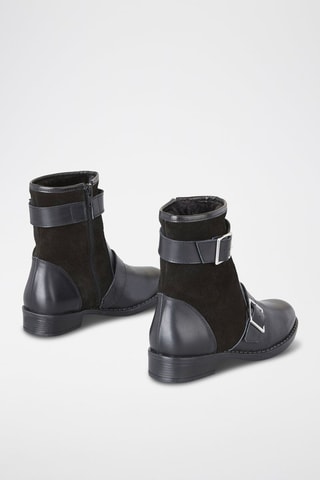 Nubuck Enkellaarzen - Zwart