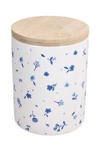 2 pots en céramique et bambou Cottage - 46 cl