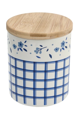 2 pots en céramique et bambou Cottage - 63 cl