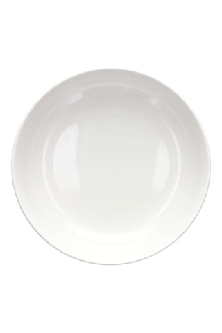 6 assiettes creuses en porcelaine Edge - 18,5 cm