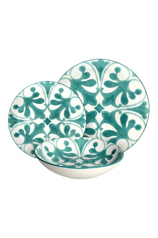 Service en porcelaine Majolica - 18 pièces