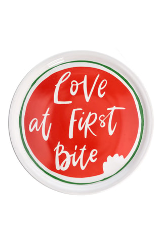 Plat à pizza en porcelaine Love Bite - 31 cm