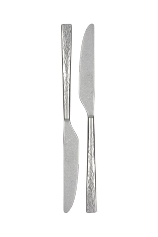 2 couteaux en acier inoxydable