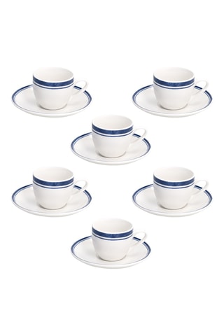Service à expresso en porcelaine - 6 personnes