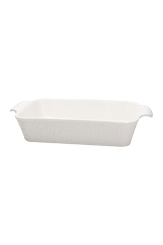 Plat de service en porcelaine - 37 x 21,5 cm