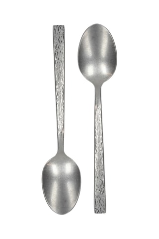 2 cuillères à thé en acier inoxydable