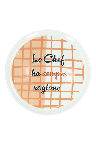Assiette plate en porcelaine - 32,5 x 2,5 cm