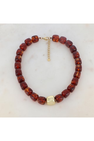 Collier - Marron