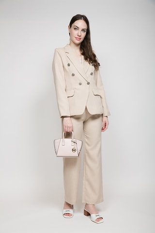 Sac à main en cuir Avril - Rose poudré