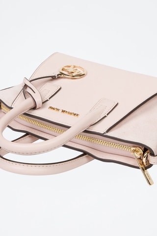 Sac à main en cuir Avril - Rose poudré