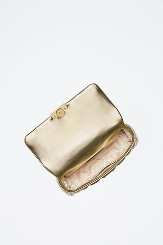 Sac porté épaule en cuir - Doré