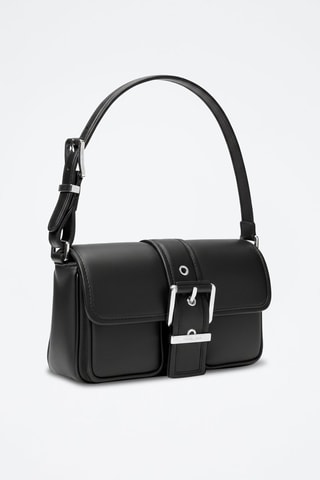 Sac porté épaule en cuir - Noir