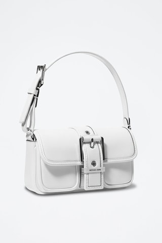 Sac porté épaule en cuir - Blanc