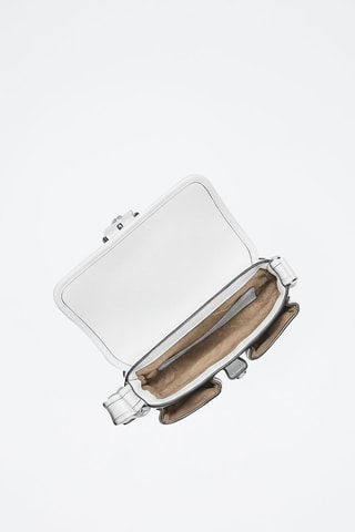 Sac porté épaule en cuir - Blanc