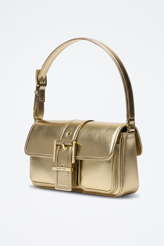 Sac porté épaule en cuir - Doré