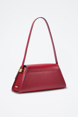 Sac porté épaule en cuir - Rouge