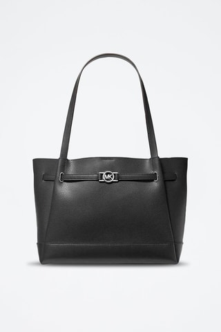 Sac porté épaule en cuir - Noir