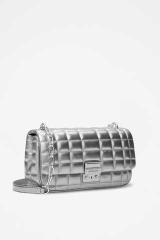 Sac bandoulière en cuir - Argenté