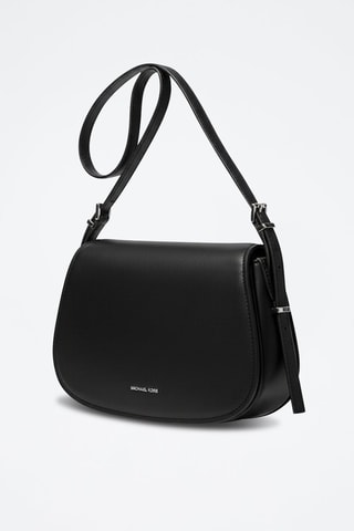 Sac bandoulière en cuir - Noir