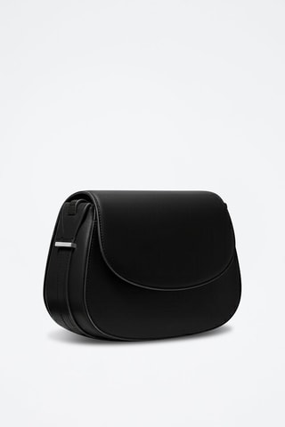 Sac bandoulière en cuir - Noir