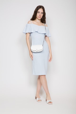 Sac bandoulière en cuir Mila - Blanc - Michael Kors