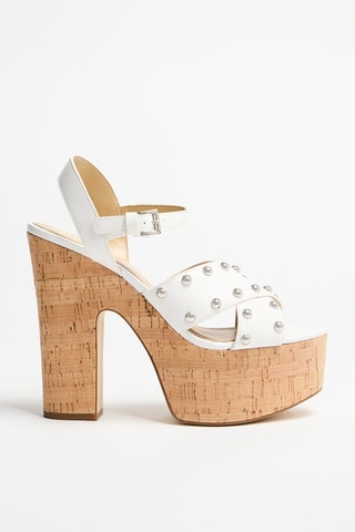 Sandales à talons  - Blanc