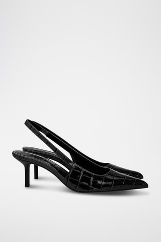 Escarpins en cuir verni - Noir