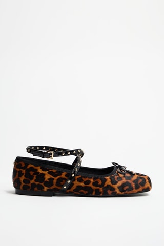 Ballerines en cuir - Marron